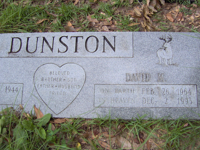 Headstone for Dunston, David M.